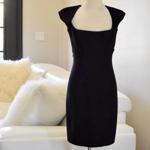 Herve Leger Black Body Con Mini Dress Size L - Size 8